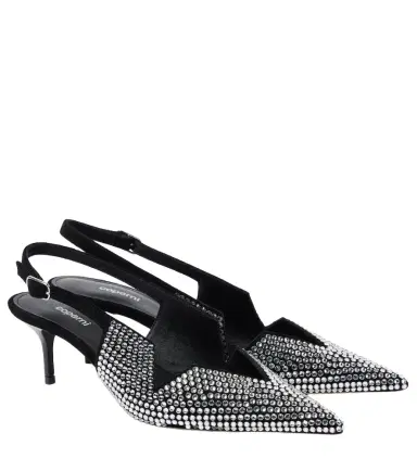 Coperni 65 crystal-embellished leather pumps | Thumbnail 1 Coperni 65 crystal-embellished leather pumps | Thumbnail 1