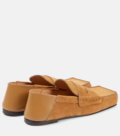 Jacquemus Carré croc-effect suede penny loafers | Thumbnail 3 Jacquemus Carré croc-effect suede penny loafers | Thumbnail 3