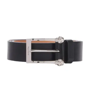 Alexander McQueen Twin Skull leather belt | Thumbnail 1 Alexander McQueen Twin Skull leather belt | Thumbnail 1