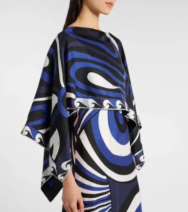 PUCCI Iride silk slip dress and cape set | Thumbnail 2 PUCCI Iride silk slip dress and cape set | Thumbnail 2