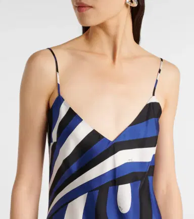 PUCCI Iride silk slip dress and cape set | Thumbnail 3 PUCCI Iride silk slip dress and cape set | Thumbnail 3