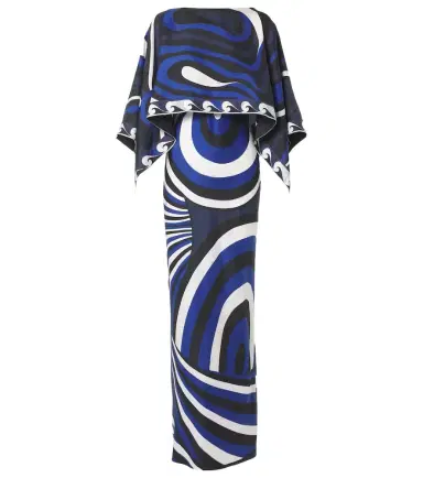 PUCCI Iride silk slip dress and cape set | Thumbnail 1 PUCCI Iride silk slip dress and cape set | Thumbnail 1