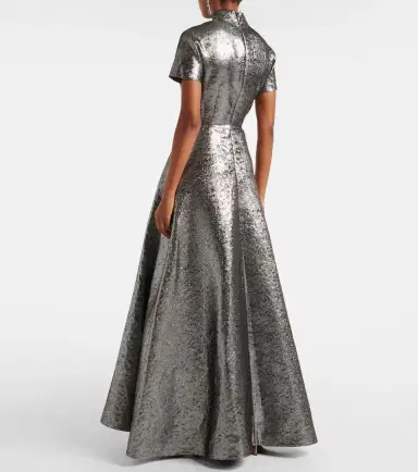 Emilia Wickstead Malinda jacquard gown | Thumbnail 4 Emilia Wickstead Malinda jacquard gown | Thumbnail 4