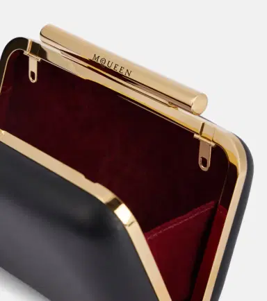 McQueen T-Bar leather box clutch | Thumbnail 2 McQueen T-Bar leather box clutch | Thumbnail 2