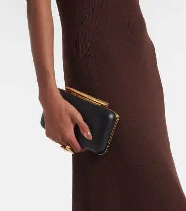 McQueen T-Bar leather box clutch | Thumbnail 6 McQueen T-Bar leather box clutch | Thumbnail 6