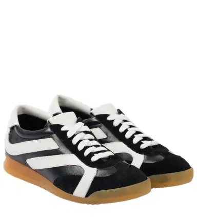 Proenza Schouler Track suede-trimmed leather sneakers | Thumbnail 1 Proenza Schouler Track suede-trimmed leather sneakers | Thumbnail 1