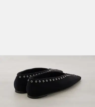 Toteme Suede lace-up ballet flats | Thumbnail 2 Toteme Suede lace-up ballet flats | Thumbnail 2