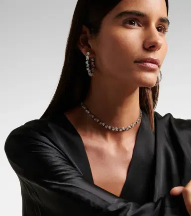 Kamyen Autumn 18kt white gold and enamel choker with diamonds | Thumbnail 3 Kamyen Autumn 18kt white gold and enamel choker with diamonds | Thumbnail 3