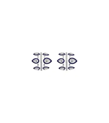 Kamyen Tulip 18kt white gold earrings with diamonds | Thumbnail 1 Kamyen Tulip 18kt white gold earrings with diamonds | Thumbnail 1