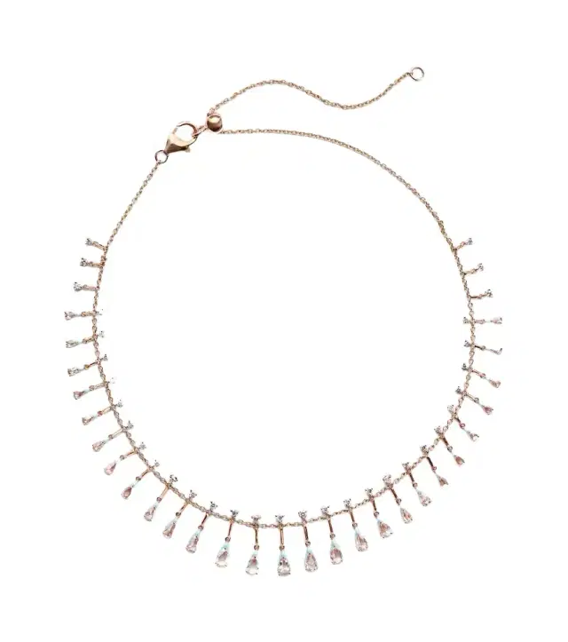 Golden Drop 18kt rose gold necklace with diamonds Golden Drop 18kt rose gold necklace with diamonds