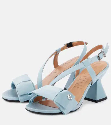 Ganni Big Bow satin sandals | Thumbnail 2 Ganni Big Bow satin sandals | Thumbnail 2