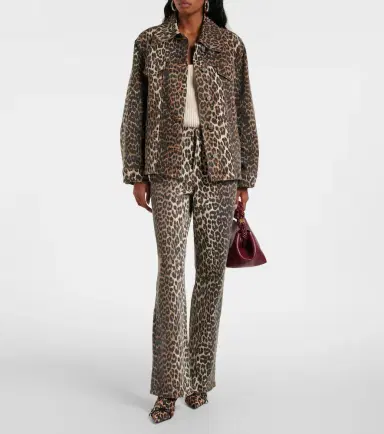 Ganni Leopard-print satin ankle boots | Thumbnail 5 Ganni Leopard-print satin ankle boots | Thumbnail 5