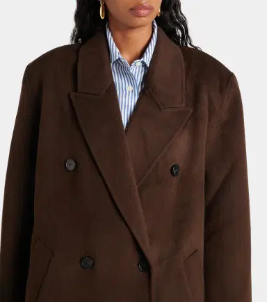 The Frankie Shop Gaia double-breasted wool-blend coat | Thumbnail 2 The Frankie Shop Gaia double-breasted wool-blend coat | Thumbnail 2