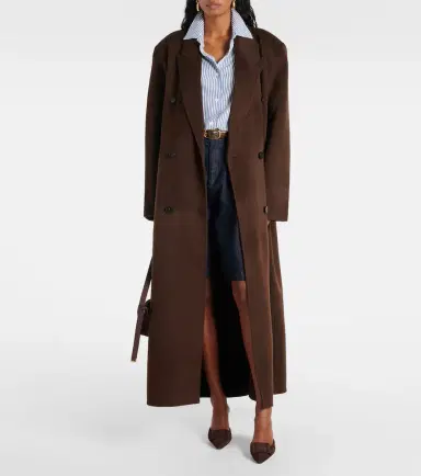 The Frankie Shop Gaia double-breasted wool-blend coat | Thumbnail 4 The Frankie Shop Gaia double-breasted wool-blend coat | Thumbnail 4