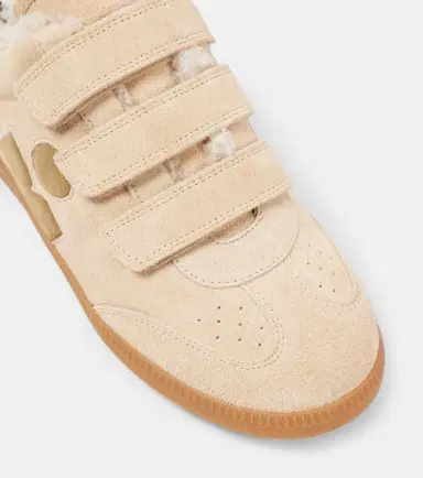 Isabel Marant Beth shearling-trimmed leather sneakers | Thumbnail 3 Isabel Marant Beth shearling-trimmed leather sneakers | Thumbnail 3