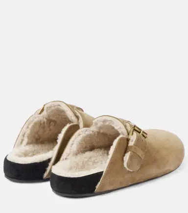 Isabel Marant Mirvin shearling-lined suede clogs | Thumbnail 3 Isabel Marant Mirvin shearling-lined suede clogs | Thumbnail 3