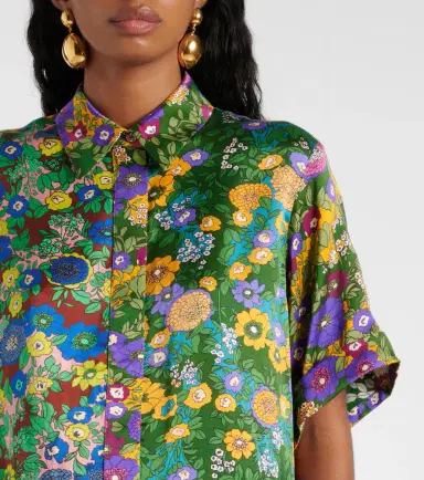 Alemais Alémais Printed silk satin shirt | Thumbnail 4 Alemais Alémais Printed silk satin shirt | Thumbnail 4