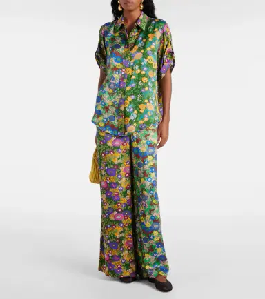 Alemais Alémais Printed silk satin shirt | Thumbnail 5 Alemais Alémais Printed silk satin shirt | Thumbnail 5