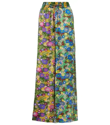 Alemais Alémais Printed silk satin wide-leg pants | Thumbnail 1 Alemais Alémais Printed silk satin wide-leg pants | Thumbnail 1