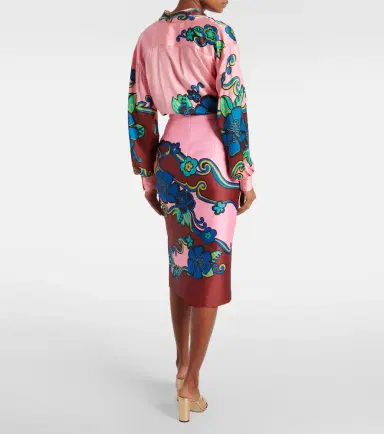 Alemais Alémais Floral high-rise midi skirt | Thumbnail 2 Alemais Alémais Floral high-rise midi skirt | Thumbnail 2