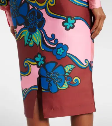 Alemais Alémais Floral high-rise midi skirt | Thumbnail 3 Alemais Alémais Floral high-rise midi skirt | Thumbnail 3