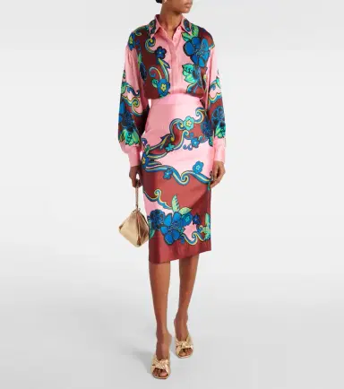 Alemais Alémais Floral high-rise midi skirt | Thumbnail 4 Alemais Alémais Floral high-rise midi skirt | Thumbnail 4