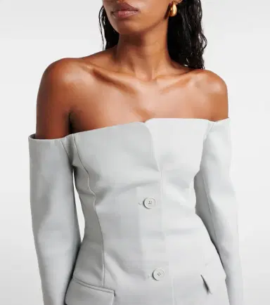 SIR Sandrine off-shoulder minidress | Thumbnail 5 SIR Sandrine off-shoulder minidress | Thumbnail 5