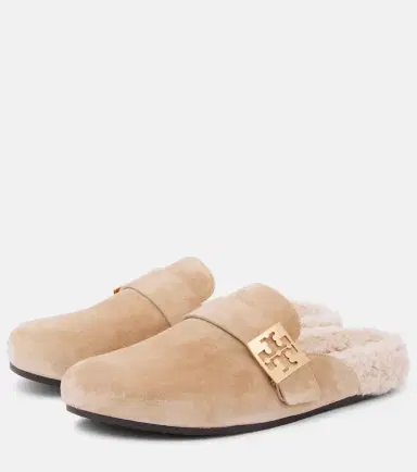 Tory Burch Mellow shearling-lined suede mules | Thumbnail 4 Tory Burch Mellow shearling-lined suede mules | Thumbnail 4
