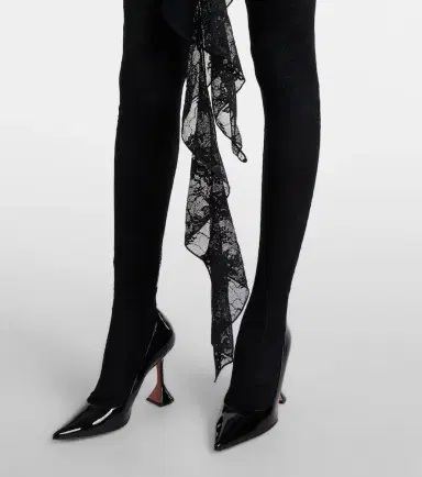 Oséree Oséree Ruffled cutout lace catsuit | Thumbnail 4 Oséree Oséree Ruffled cutout lace catsuit | Thumbnail 4