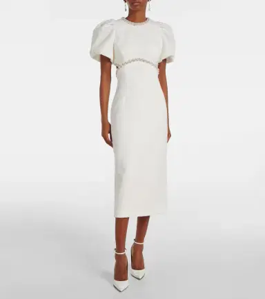 Rebecca Vallance Bridal Alicia embellished crêpe midi dress | Thumbnail 6 Rebecca Vallance Bridal Alicia embellished crêpe midi dress | Thumbnail 6
