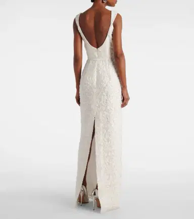 Markarian Robin floral jacquard gown | Thumbnail 5 Markarian Robin floral jacquard gown | Thumbnail 5