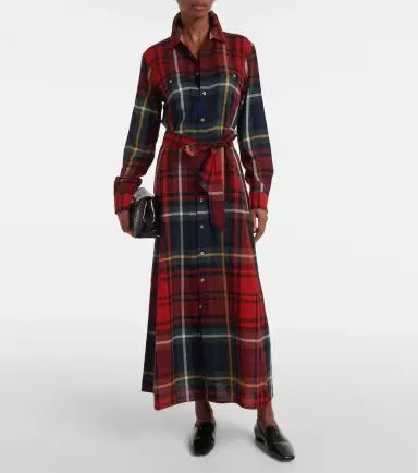 Polo Ralph Lauren Checked cotton-blend shirt dress | Thumbnail 4 Polo Ralph Lauren Checked cotton-blend shirt dress | Thumbnail 4