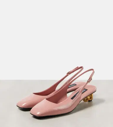 Dolce & Gabbana Jackie 40 patent leather slingback pumps | Thumbnail 3 Dolce & Gabbana Jackie 40 patent leather slingback pumps | Thumbnail 3