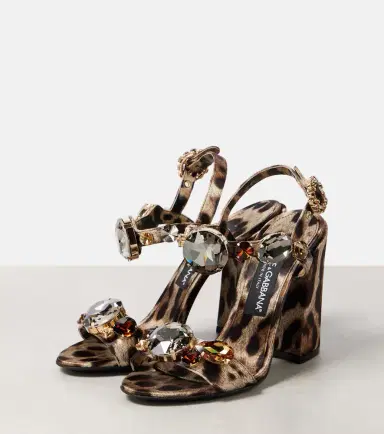 Dolce & Gabbana Keira 105 leopard-print satin sandals | Thumbnail 2 Dolce & Gabbana Keira 105 leopard-print satin sandals | Thumbnail 2