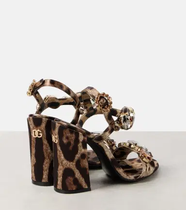 Dolce & Gabbana Keira 105 leopard-print satin sandals | Thumbnail 3 Dolce & Gabbana Keira 105 leopard-print satin sandals | Thumbnail 3
