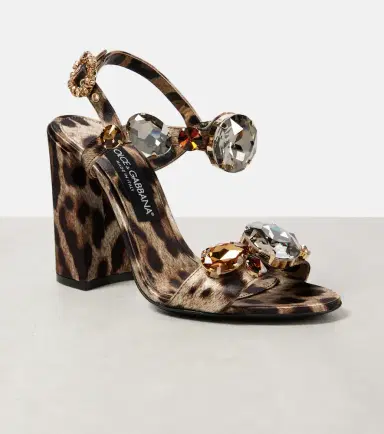 Dolce & Gabbana Keira 105 leopard-print satin sandals | Thumbnail 4 Dolce & Gabbana Keira 105 leopard-print satin sandals | Thumbnail 4