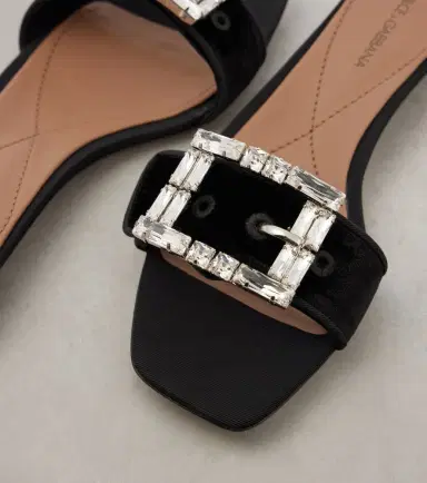 Dolce & Gabbana Embellished velvet slides | Thumbnail 4 Dolce & Gabbana Embellished velvet slides | Thumbnail 4