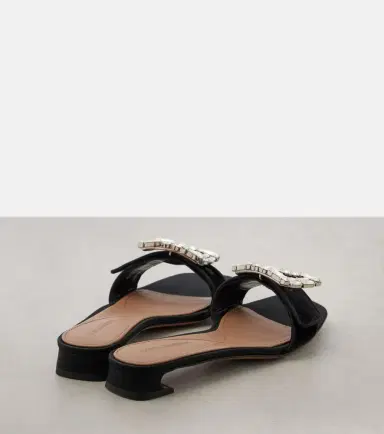 Dolce & Gabbana Embellished velvet slides | Thumbnail 5 Dolce & Gabbana Embellished velvet slides | Thumbnail 5