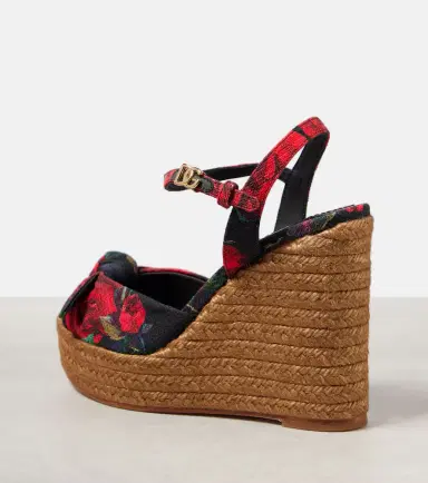 Dolce & Gabbana Floral canvas espadrille wedges | Thumbnail 4 Dolce & Gabbana Floral canvas espadrille wedges | Thumbnail 4