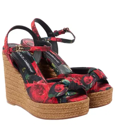 Dolce & Gabbana Floral canvas espadrille wedges | Thumbnail 1 Dolce & Gabbana Floral canvas espadrille wedges | Thumbnail 1