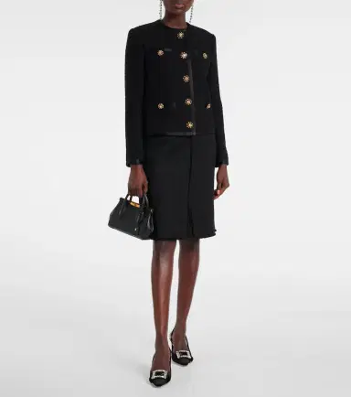 Dolce & Gabbana Embellished velvet slingback pumps | Thumbnail 2 Dolce & Gabbana Embellished velvet slingback pumps | Thumbnail 2
