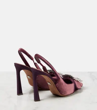 Dolce & Gabbana Embellished velvet slingback pumps | Thumbnail 2 Dolce & Gabbana Embellished velvet slingback pumps | Thumbnail 2