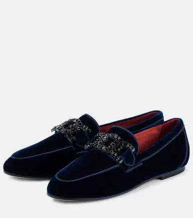 Tod's Kate embellished velvet loafers | Thumbnail 2 Tod's Kate embellished velvet loafers | Thumbnail 2
