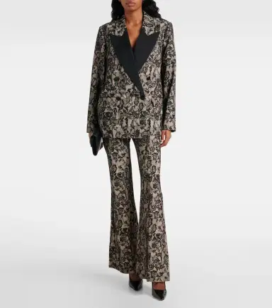 Joseph Tokyo patchwork lace flared pants | Thumbnail 4 Joseph Tokyo patchwork lace flared pants | Thumbnail 4