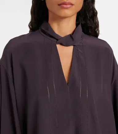 Joseph Rivoli silk crêpe de chine blouse | Thumbnail 2 Joseph Rivoli silk crêpe de chine blouse | Thumbnail 2