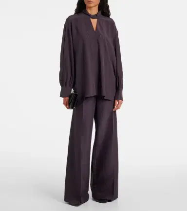 Joseph Rivoli silk crêpe de chine blouse | Thumbnail 3 Joseph Rivoli silk crêpe de chine blouse | Thumbnail 3