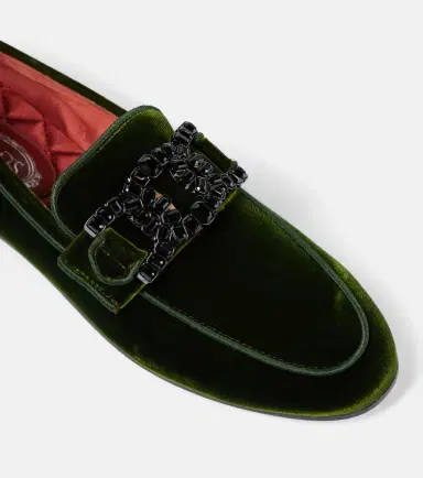 Tod's Kate embellished velvet loafers | Thumbnail 2 Tod's Kate embellished velvet loafers | Thumbnail 2