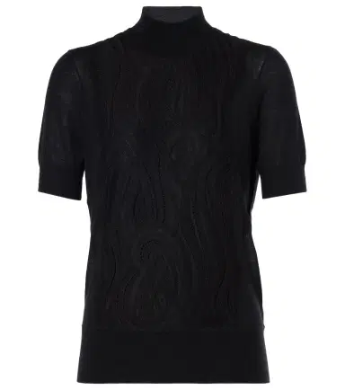 Joseph Knitted wool and silk lace top | Thumbnail 1 Joseph Knitted wool and silk lace top | Thumbnail 1