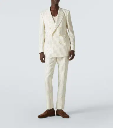 Tom Ford Dyllan pinstripe wool and silk suit pants | Thumbnail 3 Tom Ford Dyllan pinstripe wool and silk suit pants | Thumbnail 3