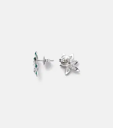 Kamyen 18kt white gold and enamel earrings with diamonds | Thumbnail 2 Kamyen 18kt white gold and enamel earrings with diamonds | Thumbnail 2